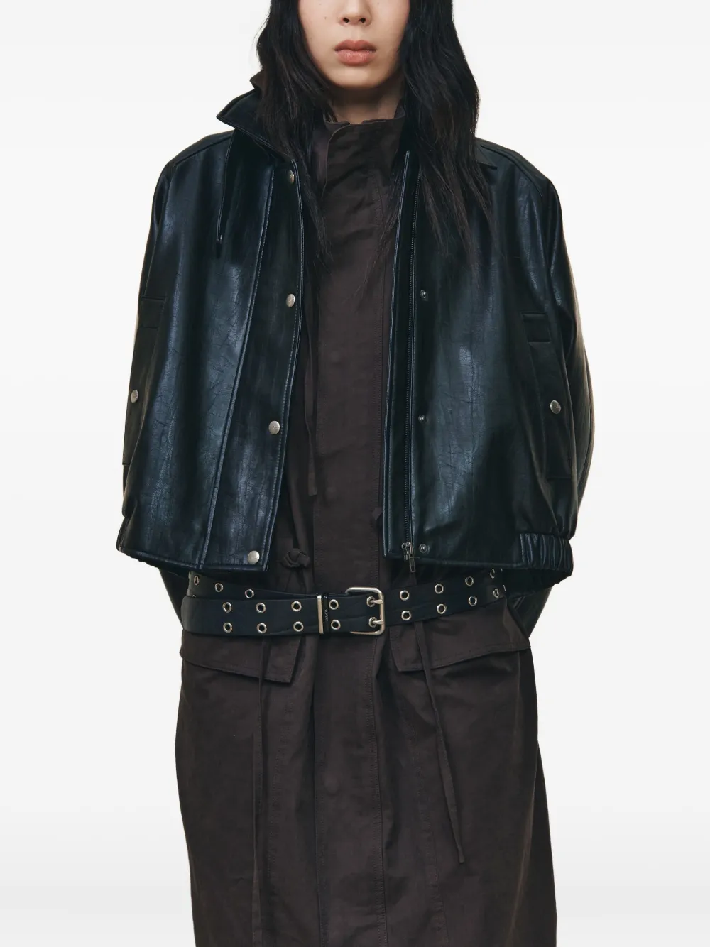 Studio Tomboy Spread-collar Jacket In Black