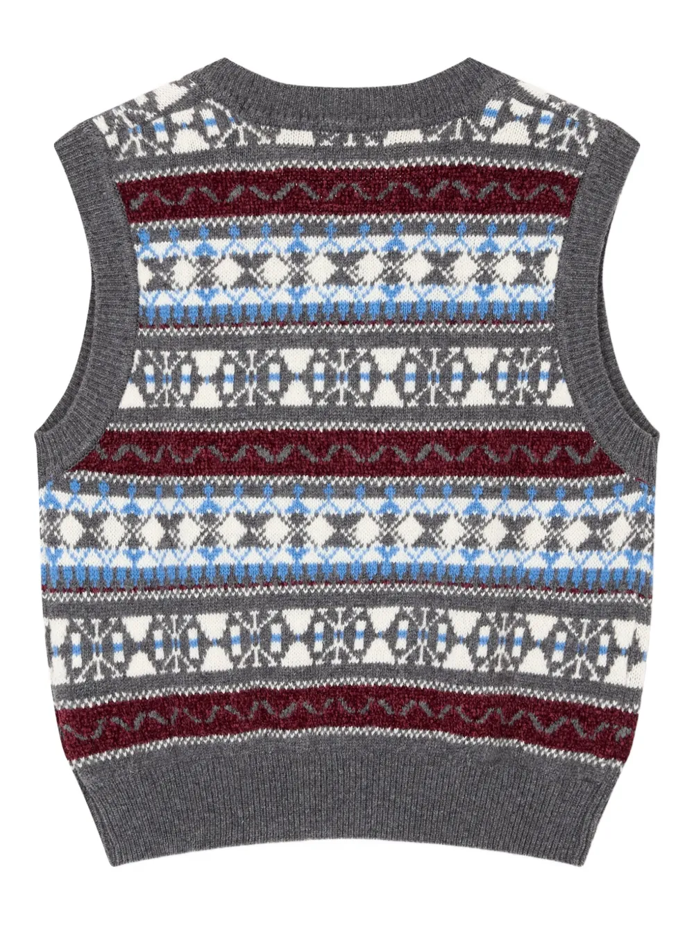 TOMBOY Ribgebreide spencer met patroon Grijs