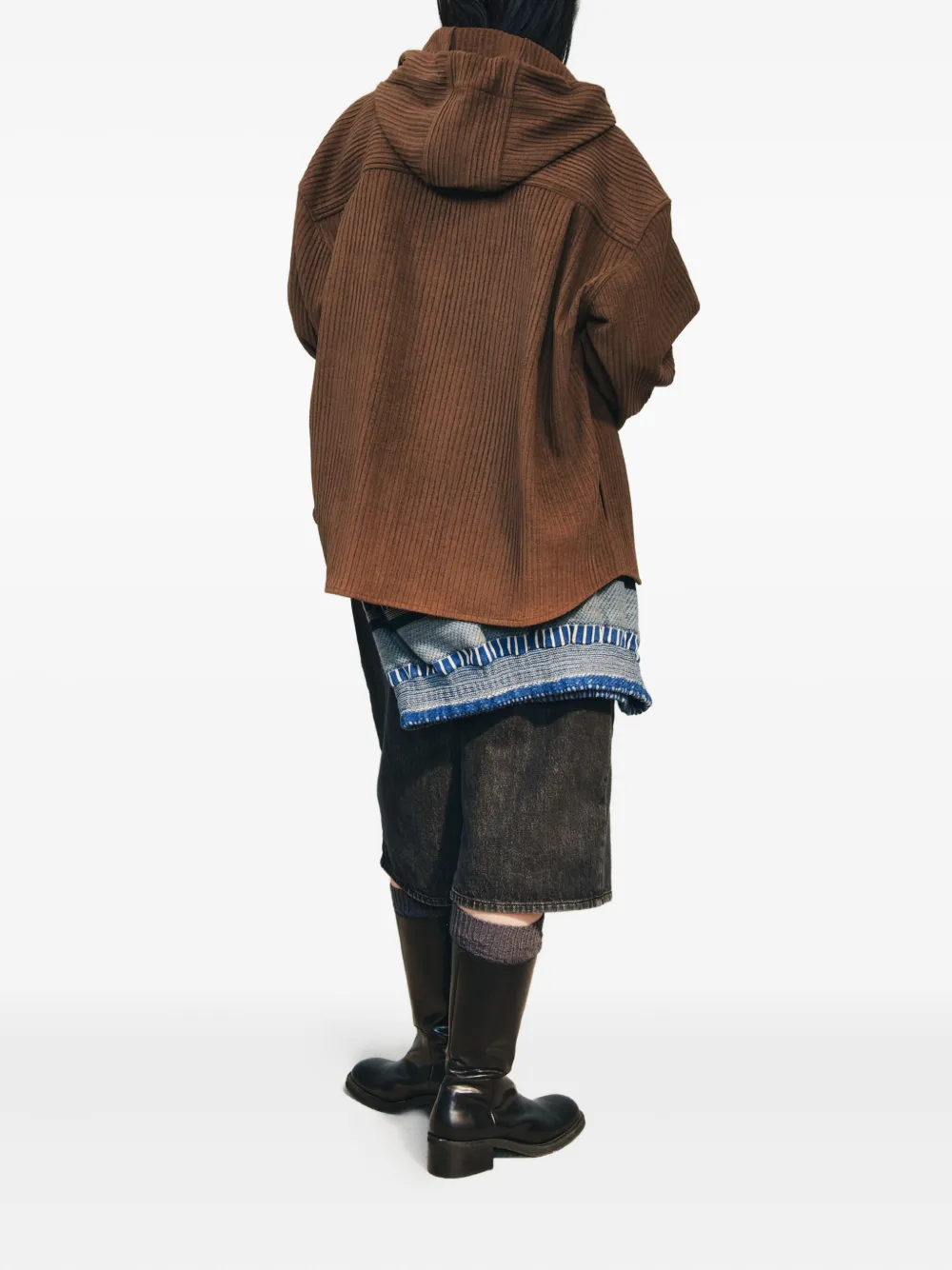 Studio Tomboy Button-fastening Denim Pants In Black