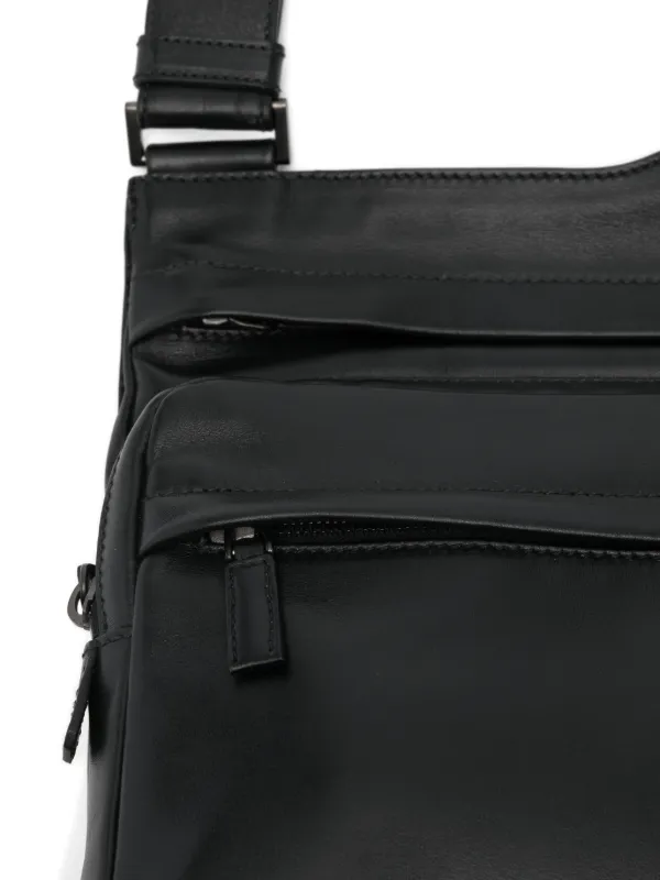 Prada レザーショルダーバッグ | ブラック | FARFETCH JP