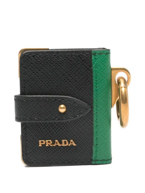 Prada Saffiano leather luggage tag