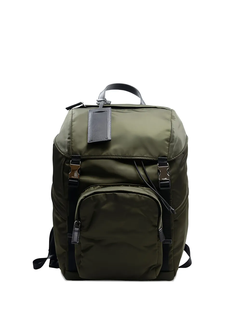 Prada buckled drawstring backpack | Green | Image 1