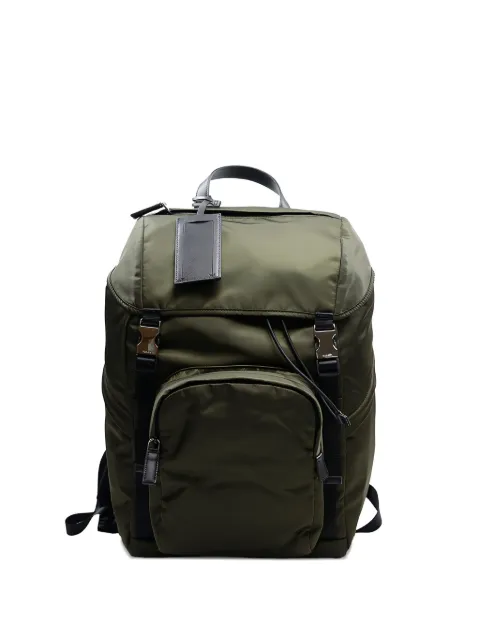 Prada buckled drawstring backpack