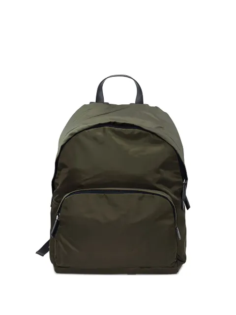 Prada logo-plaque backpack