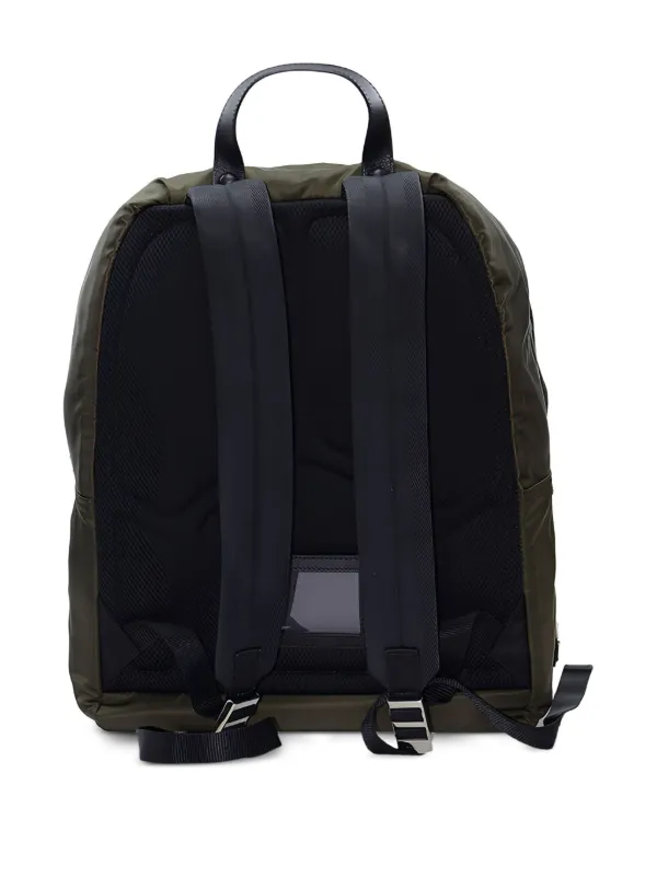 Prada logo-plaque Backpack | Green | FARFETCH