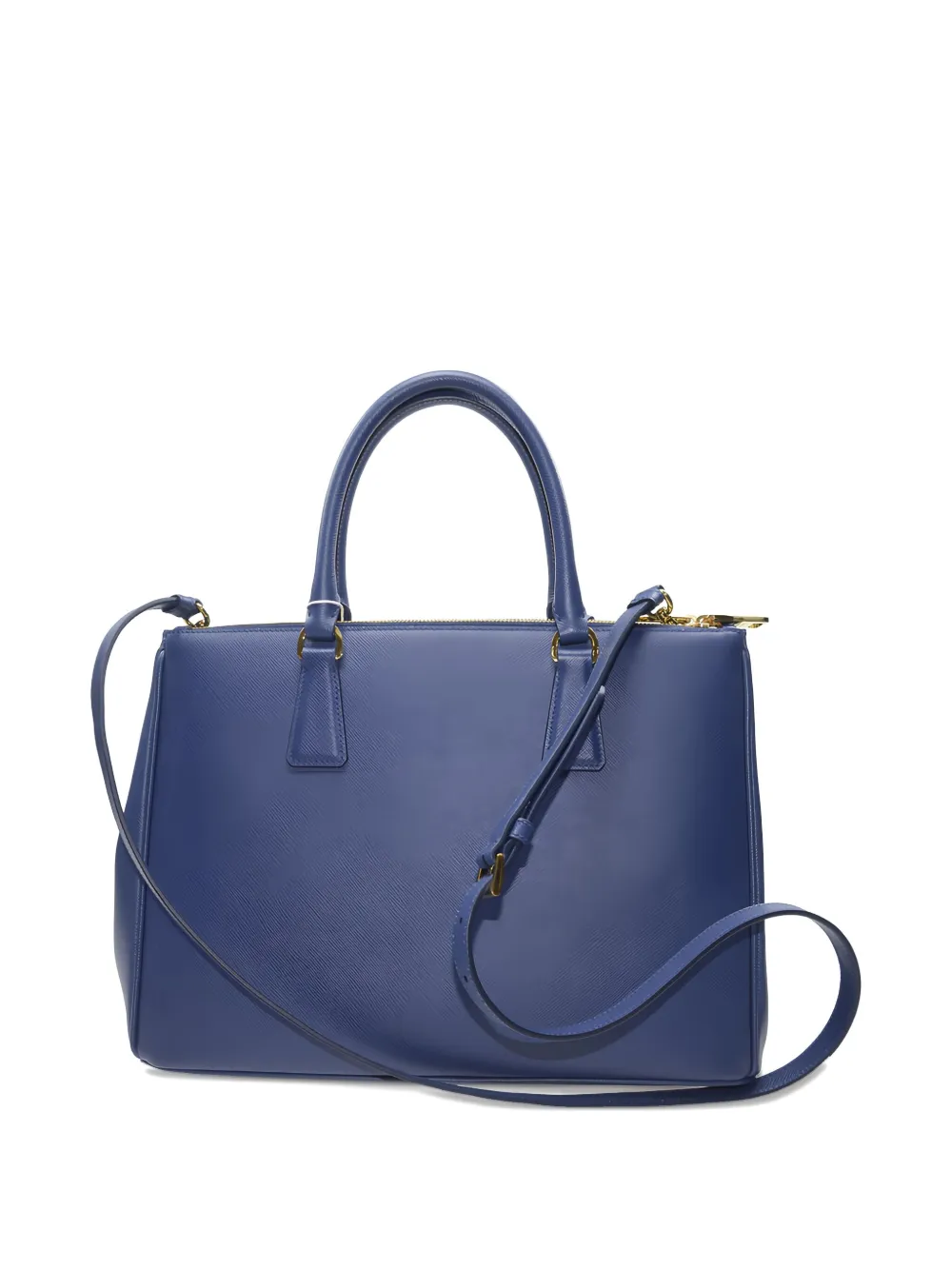 Prada Saffiano Lux Galleria Tote Bag In Blue