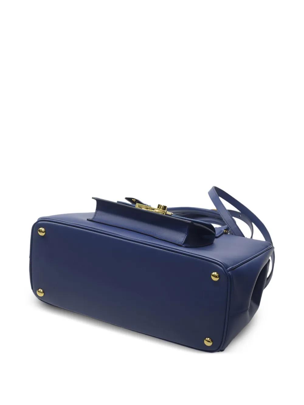 Prada Saffiano Lux Galleria Tote Bag In Blue