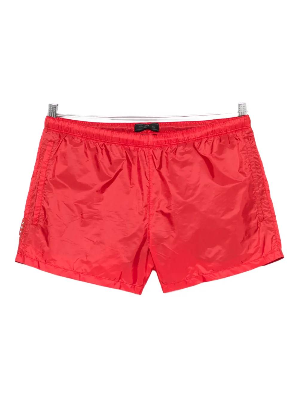 Prada logo swim shorts - Rosso