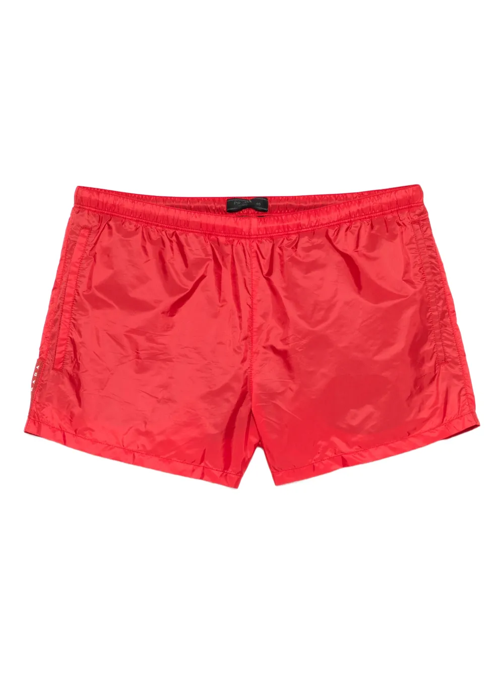 Prada logo swim shorts - Rosso