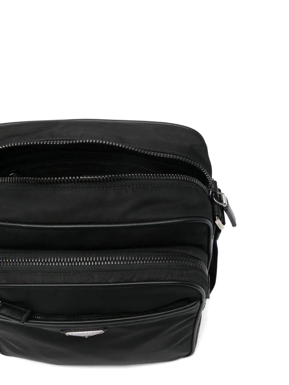 triangle-logo messenger bag