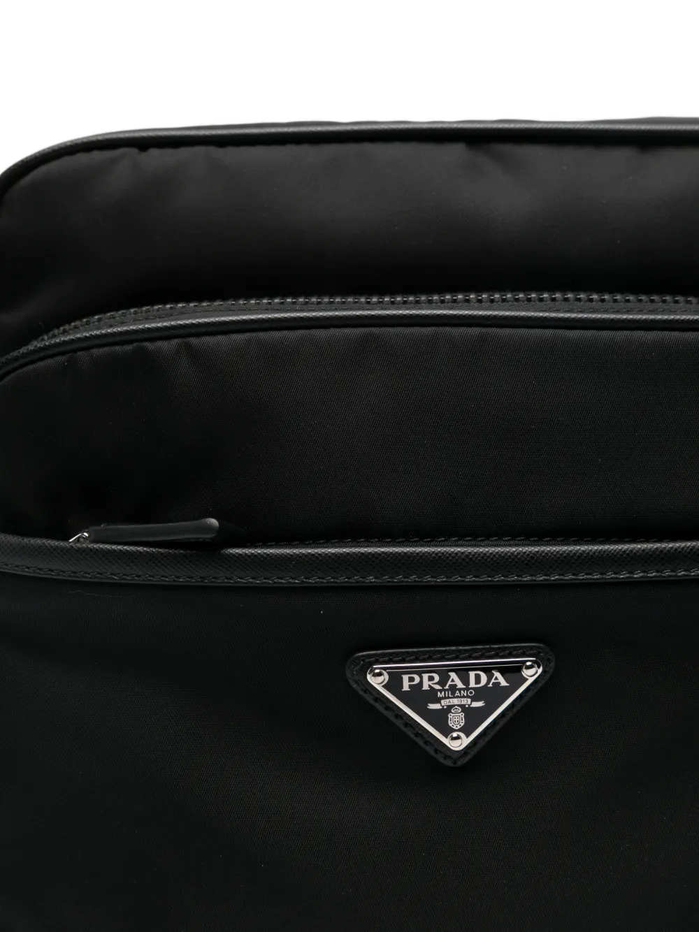 triangle-logo messenger bag