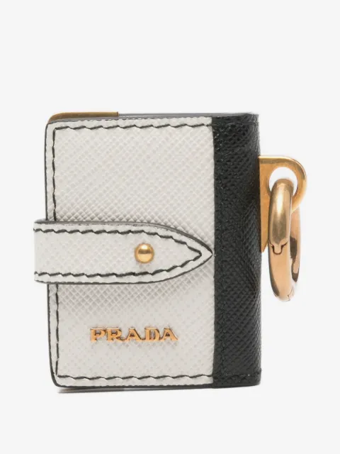 Prada Saffiano leather luggage tag