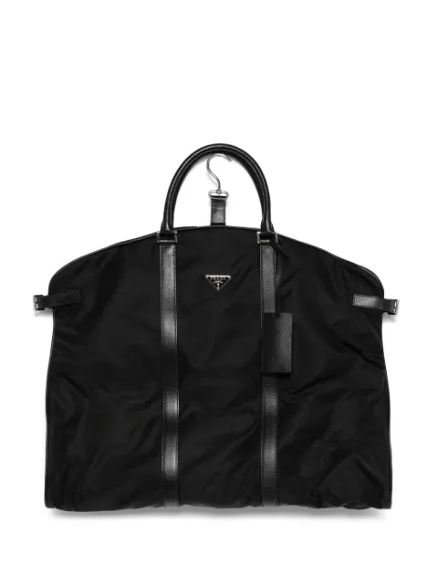 Prada triangle-logo travel bag