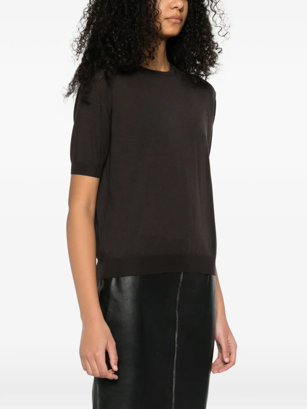 Prada T-shirt met korte mouwen Bruin