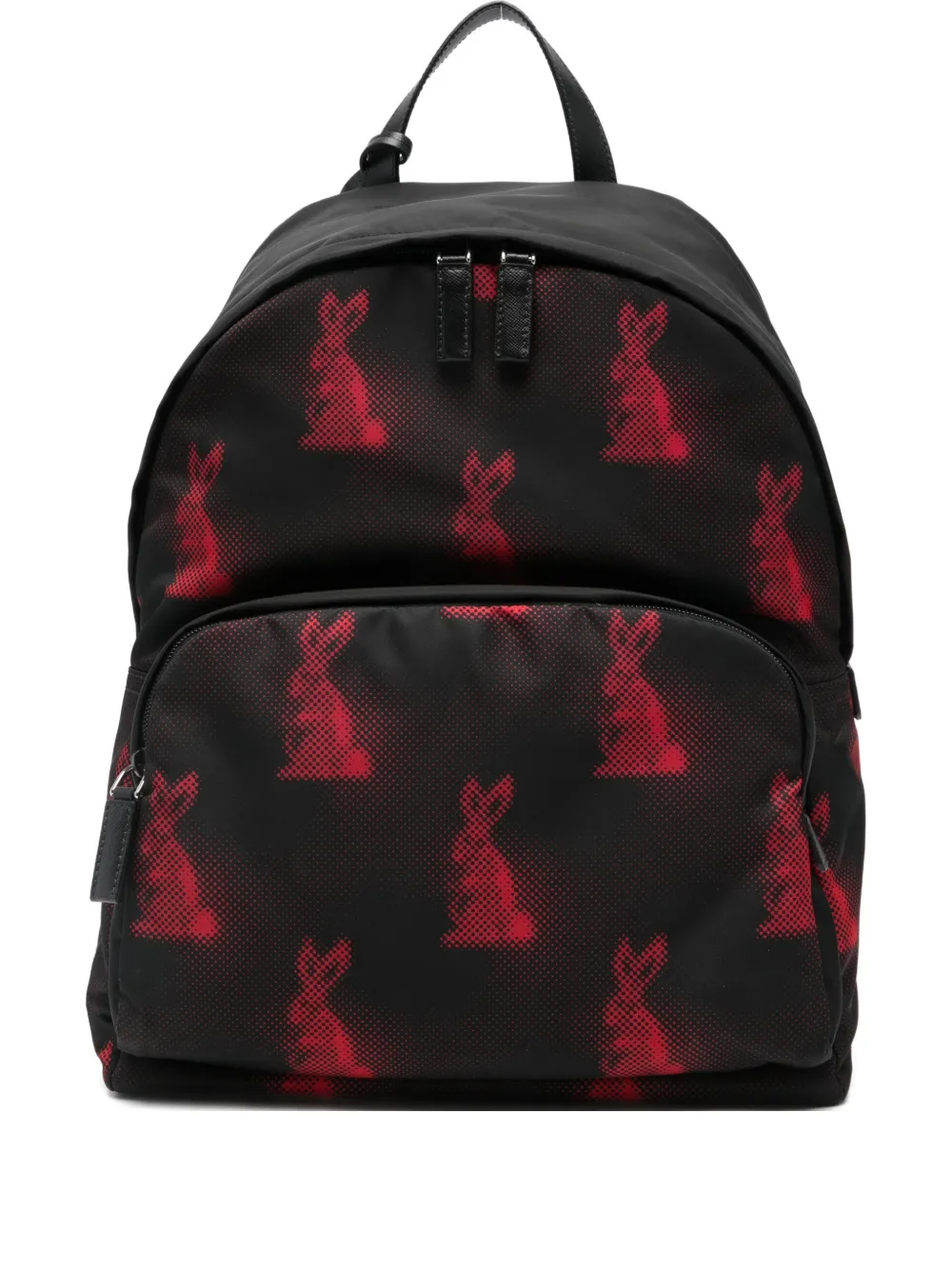 Prada rabbit-print backpack - Nero