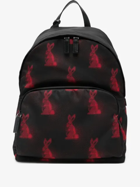 Prada rabbit-print backpack