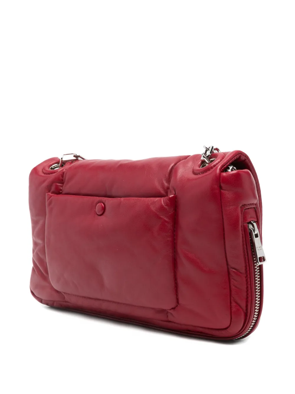 Prada Quilted Shoulder Bag in Red, view 3