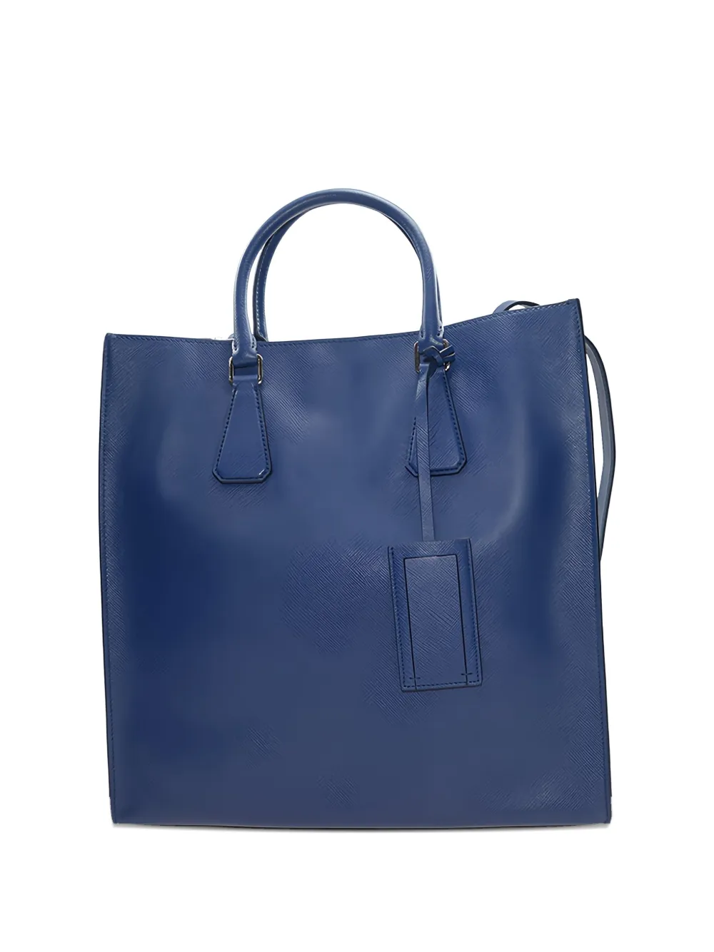 Prada leather top-handle tote bag | Blue | Image 1