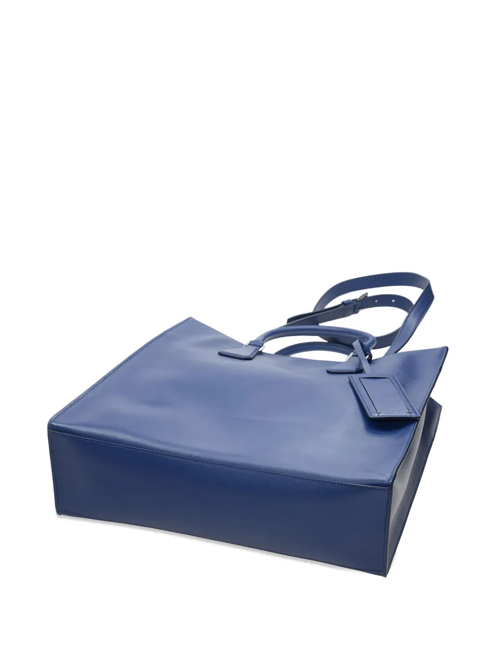 Prada Leren shopper Blauw