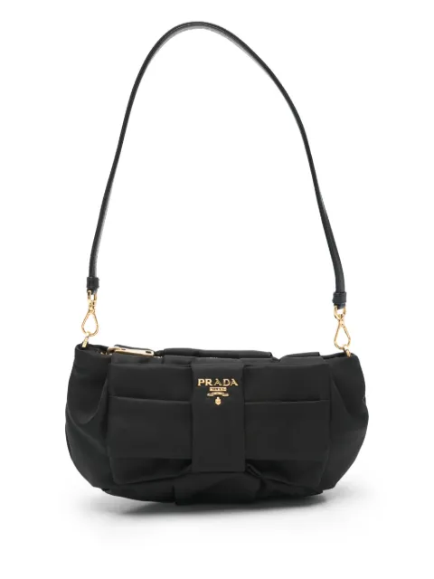 Prada bow-detail clutch bag
