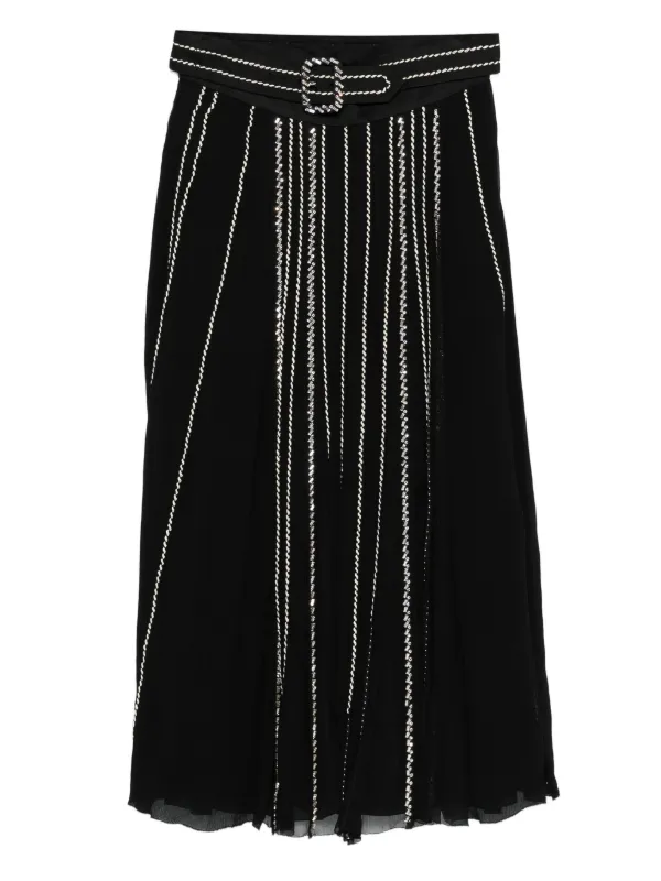 Prada Crystal-embellished Skirt in Black