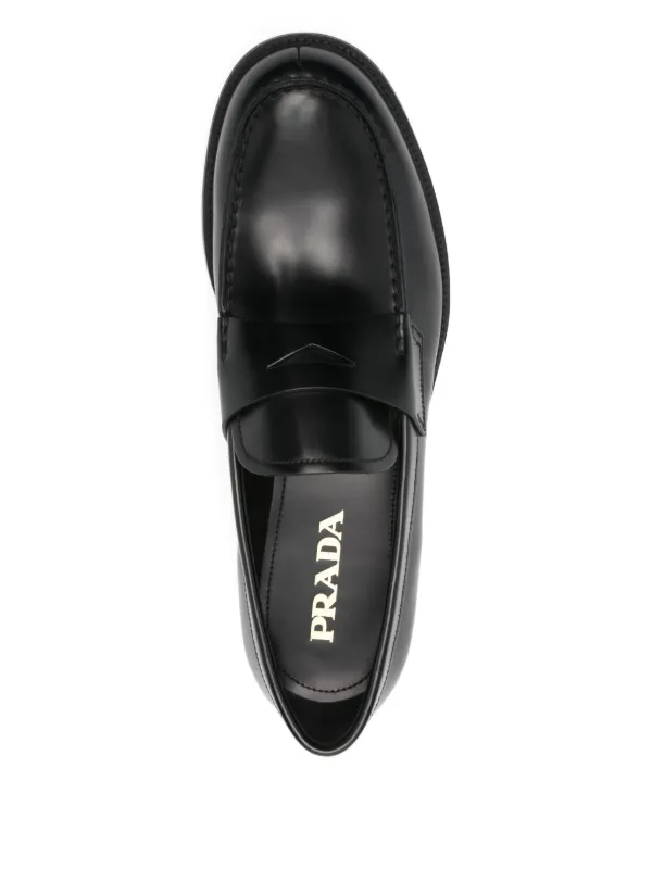 Prada ペニーローファー | ブラック | FARFETCH JP