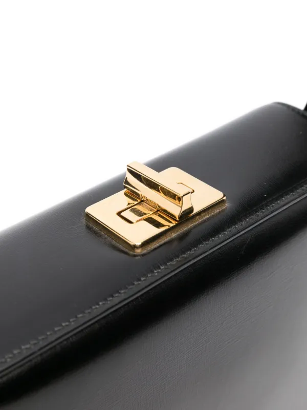 Prada ターンロック ショルダーバッグ S | ブラック | FARFETCH JP
