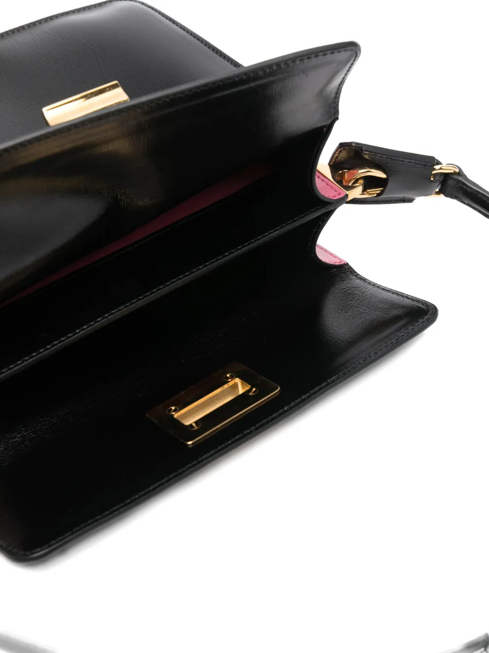 Prada Small Turn-lock Shoulder Bag In Black