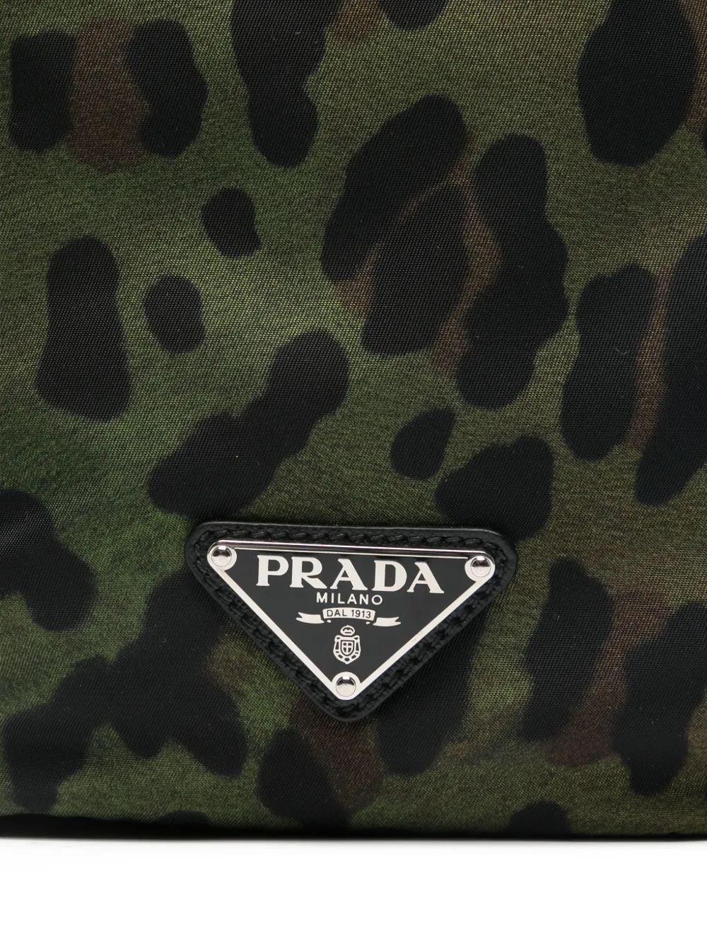 Prada Rugzak met luipaardprint Groen