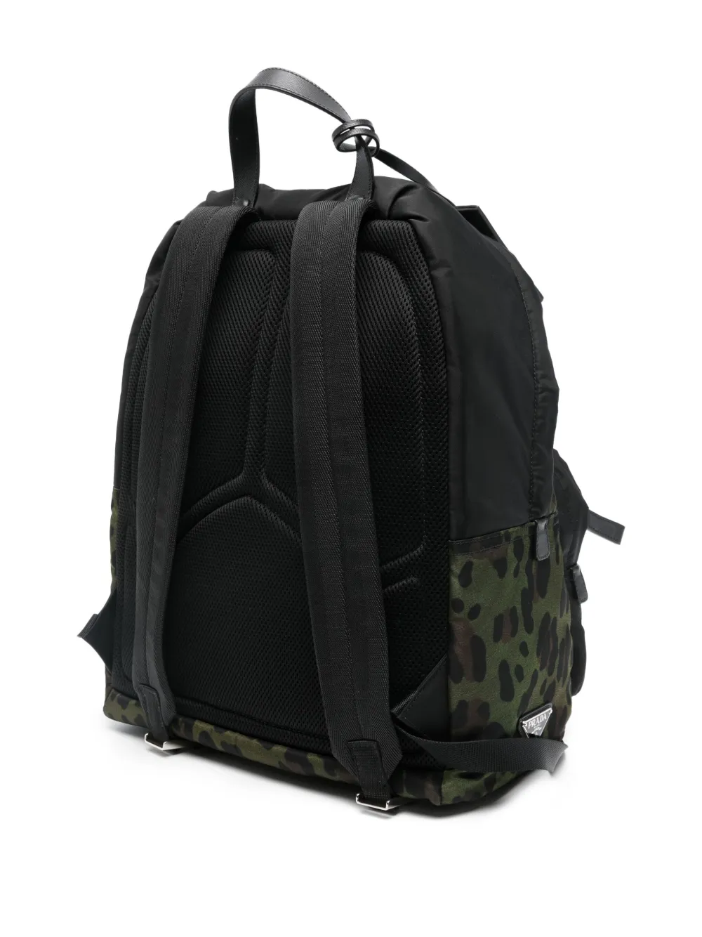 Prada Rugzak met luipaardprint Groen