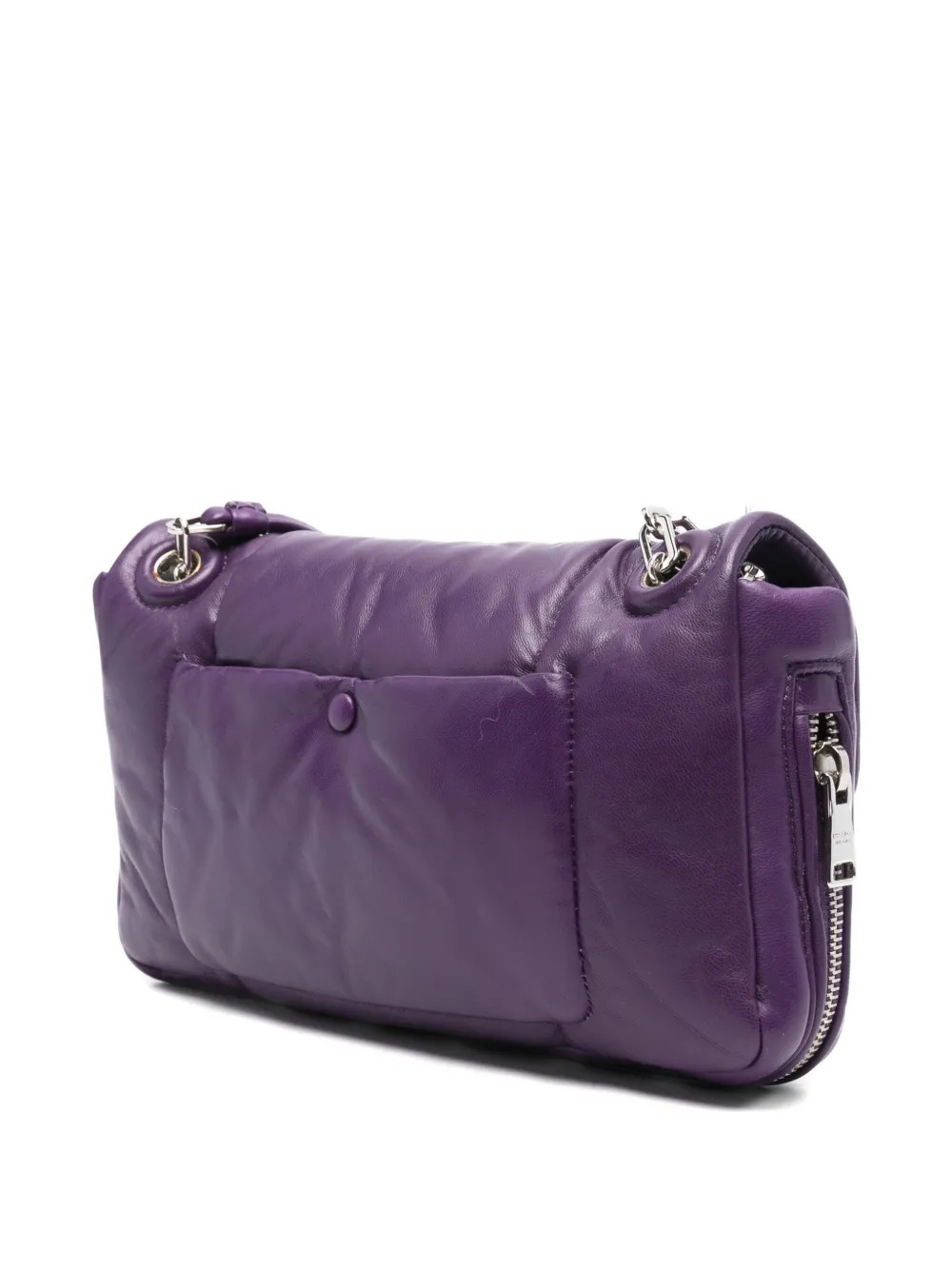 Prada Schoudertas met kettingband Paars