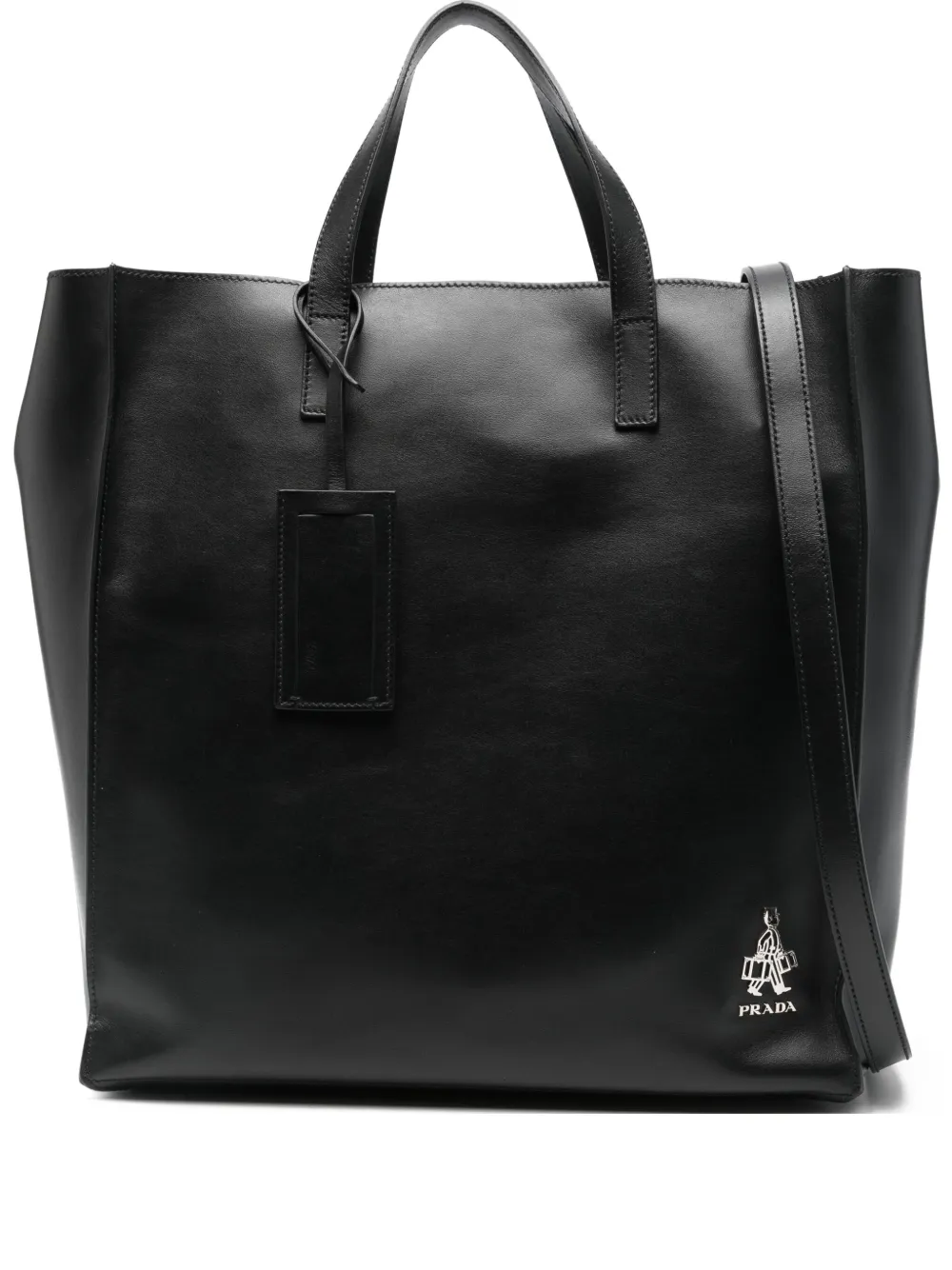 Prada sac cabas en cuir | noir | Image 1