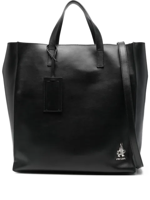 Prada leather tote bag 