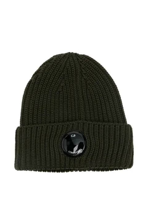 C.P. Company ribbed lens-detail beanie