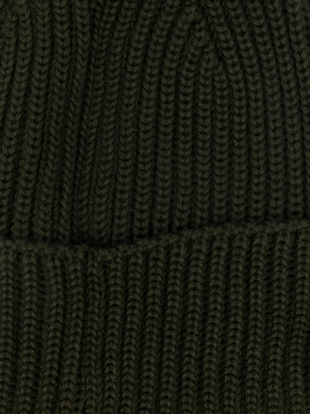 C.P. Company ribbed lens-detail beanie - Groen