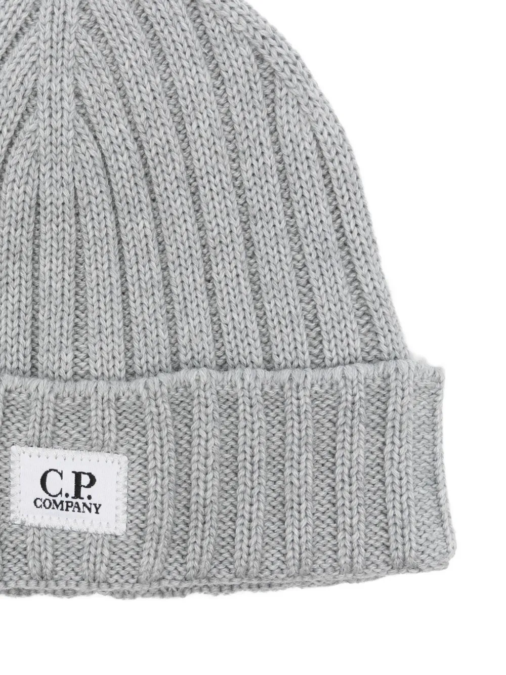 C.p. Company Merino Wool Hat Hats Grey In Gray