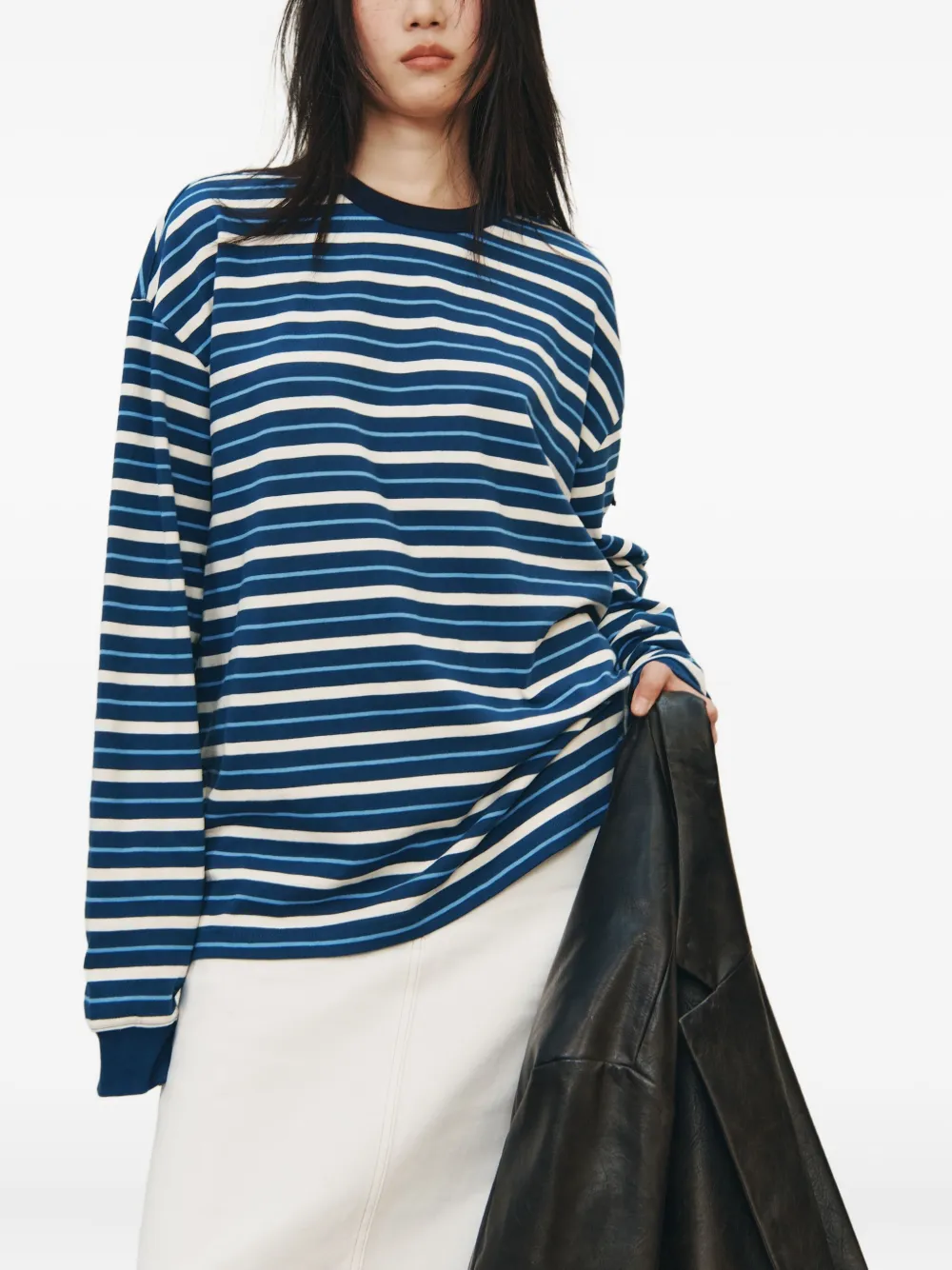 STUDIO TOMBOY striped long-sleeved T-shirt - Blauw
