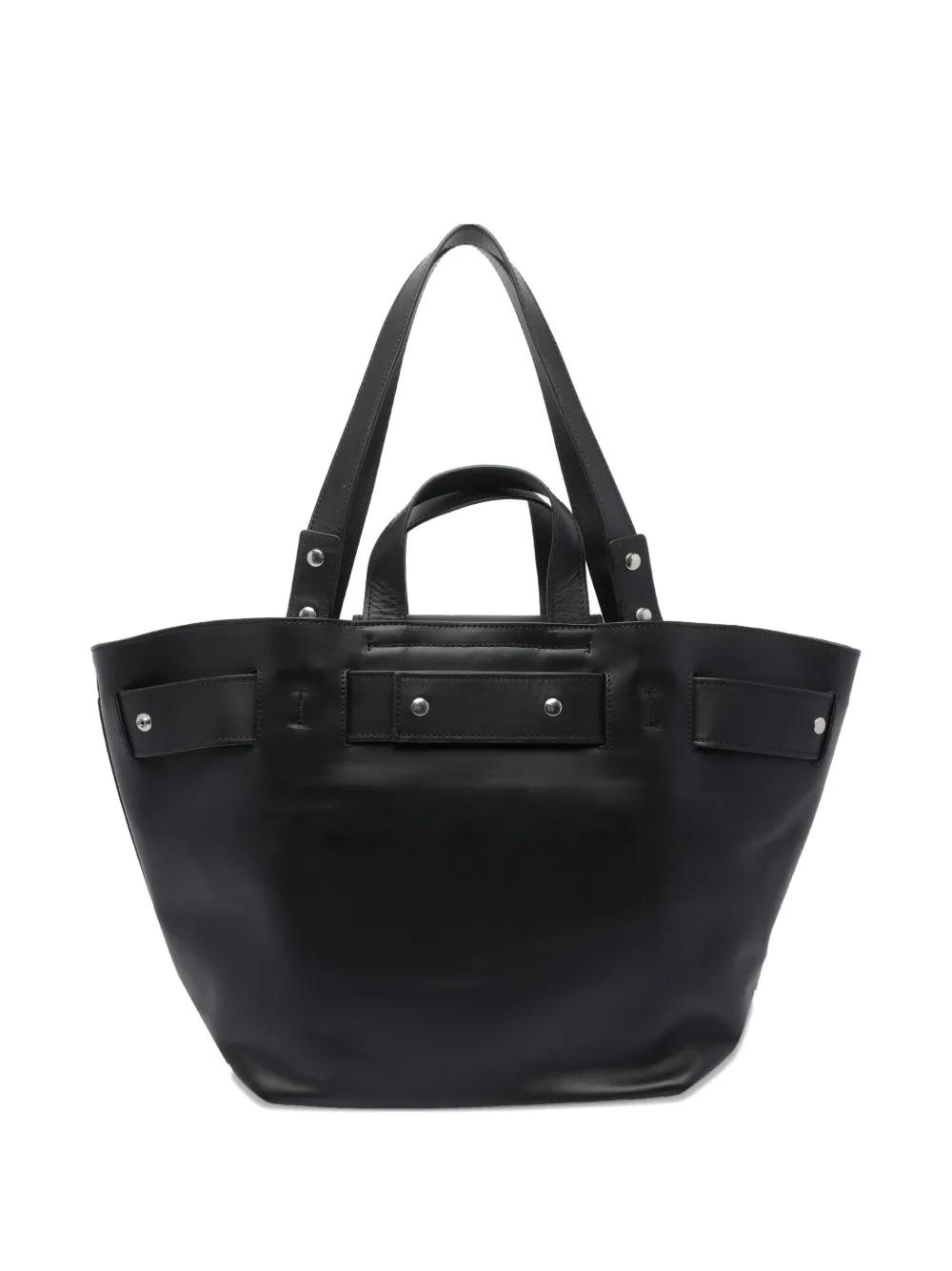 Vic Matie leather shoulder bag - Zwart