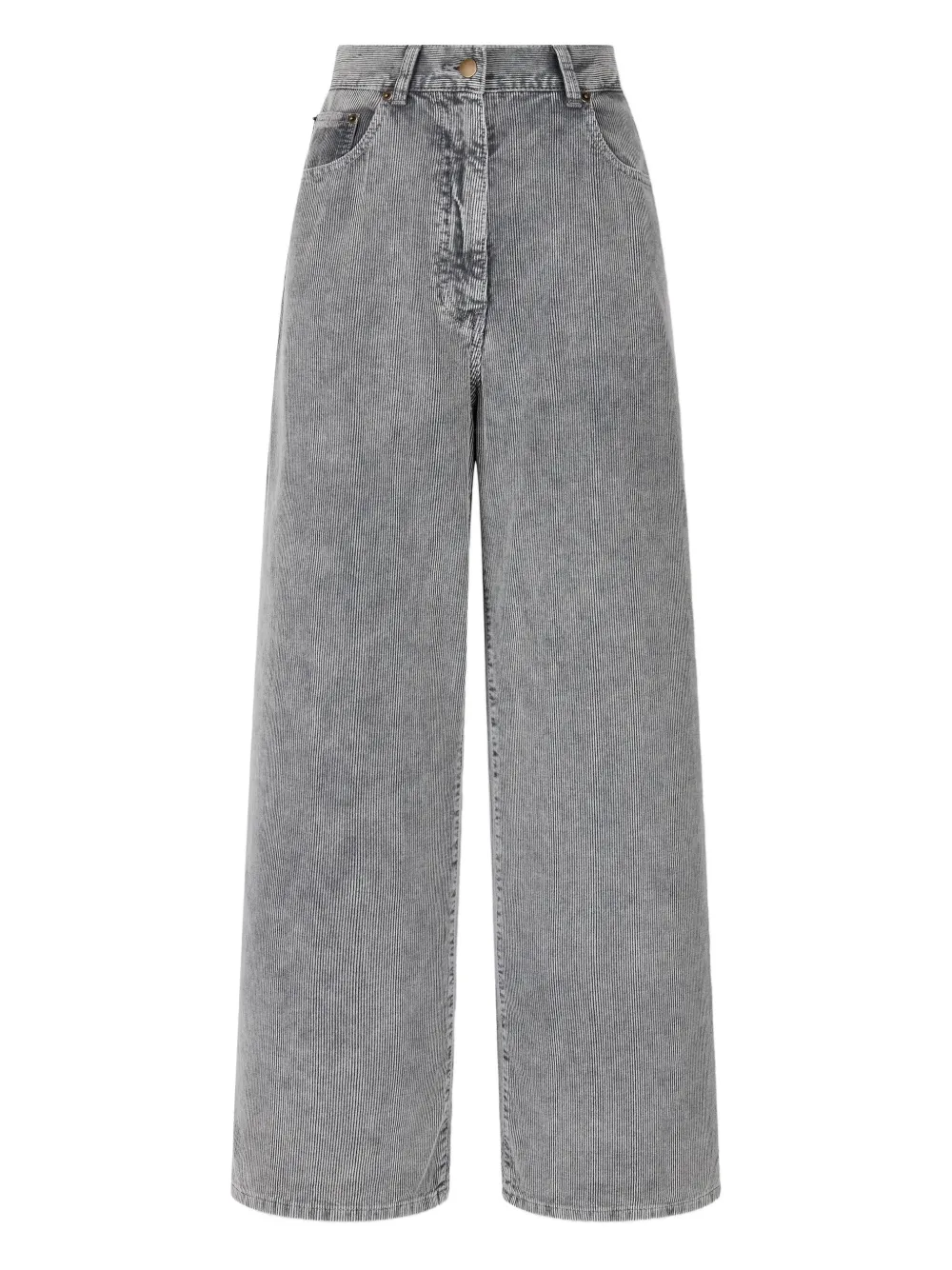 Studio Tomboy Corduroy Wide-leg Jeans In Gray