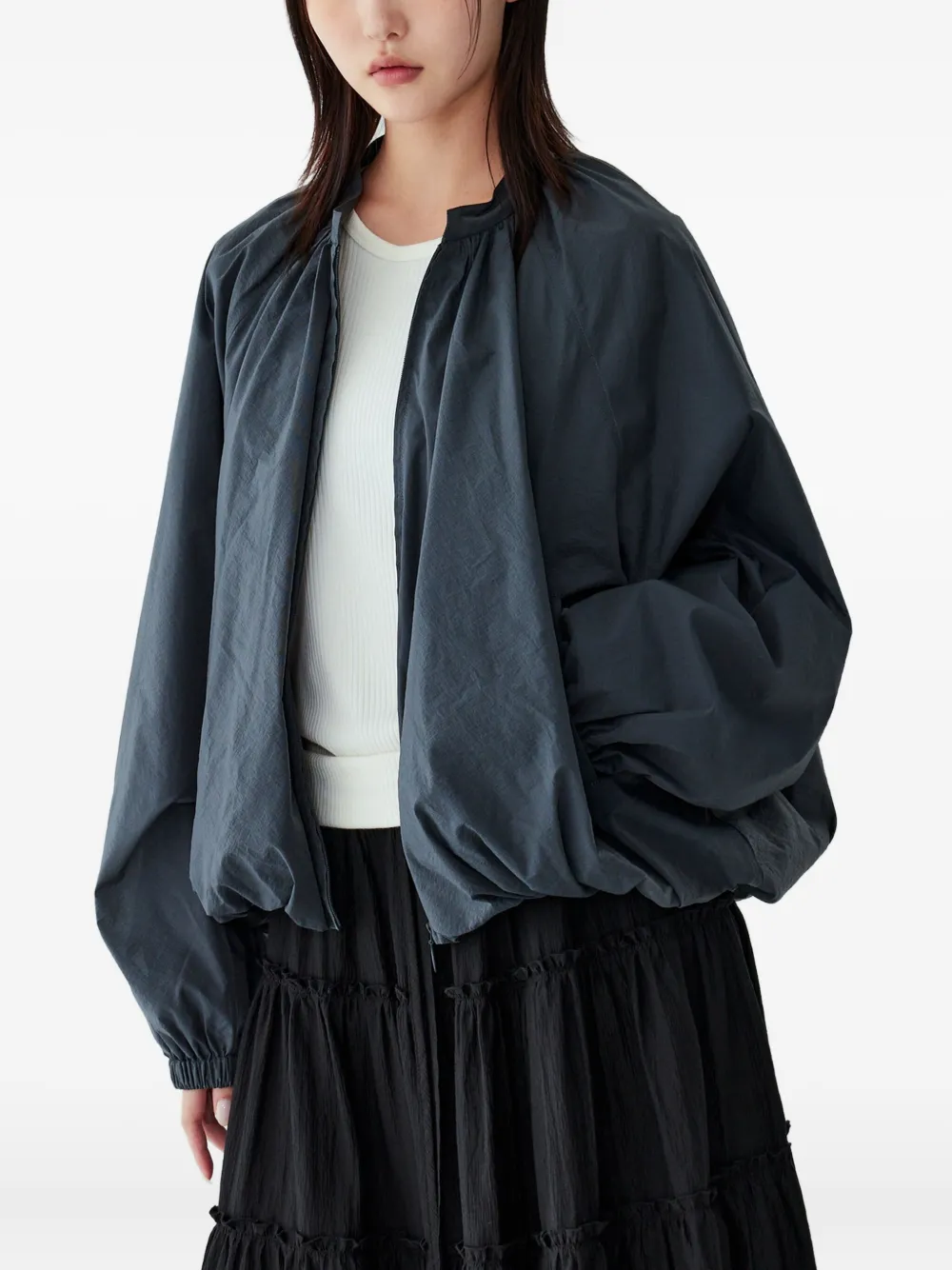 Studio Tomboy Hood Jacket In Blue