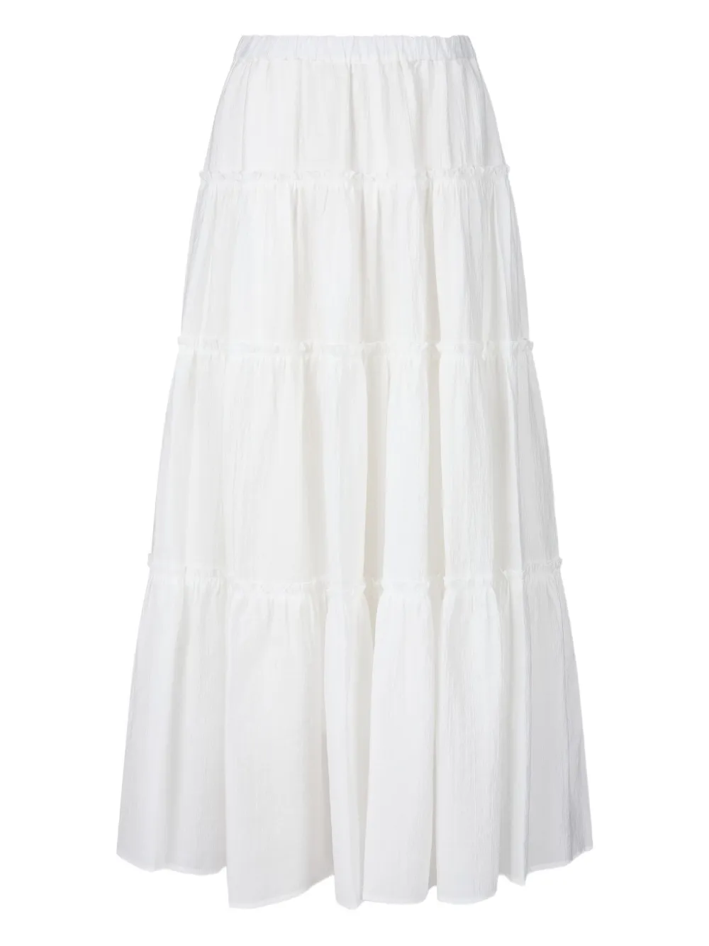 Studio Tomboy Tiered Maxi Skirt In White
