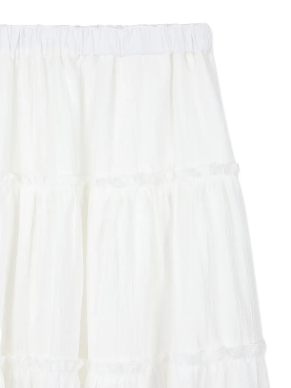 Studio Tomboy Tiered Maxi Skirt In White