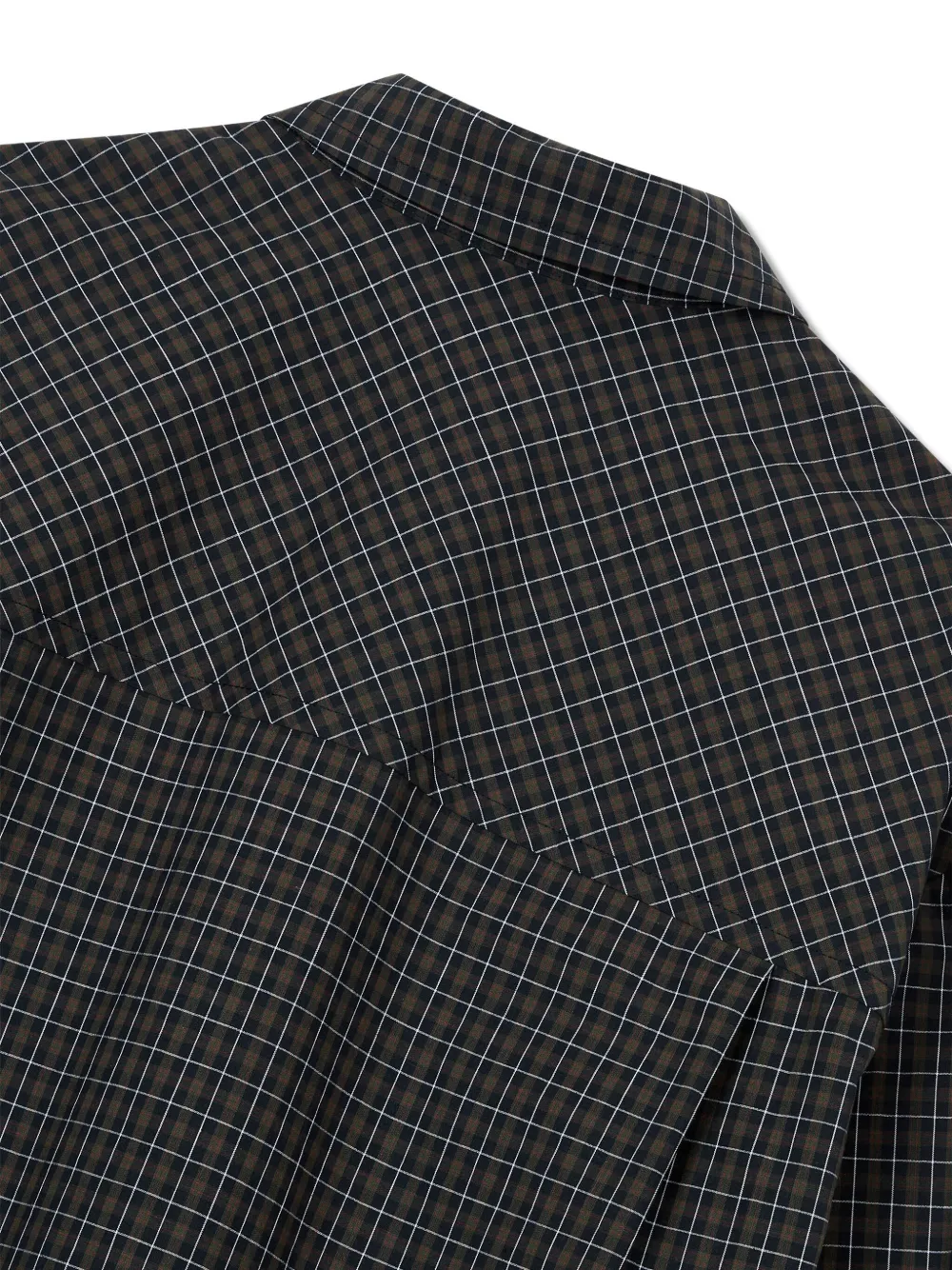Studio Tomboy Flap-pockets Checked Shirt In Black