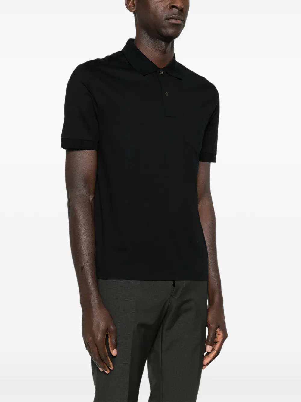 Prada Poloshirt met borstzak Zwart