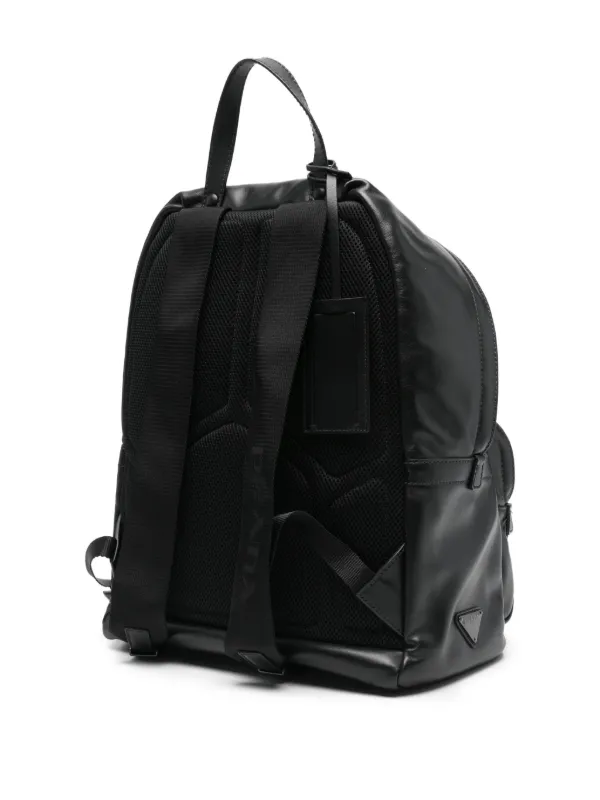 PRADA レザーリュック Prada レザー バックパック | ブラック | FARFETCH JP