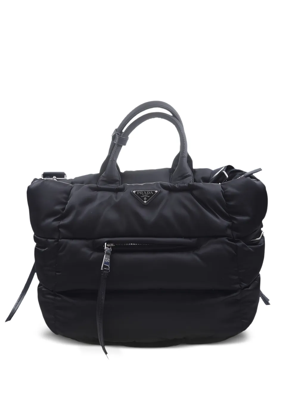 Prada Quilted Shoulder Bag In Black