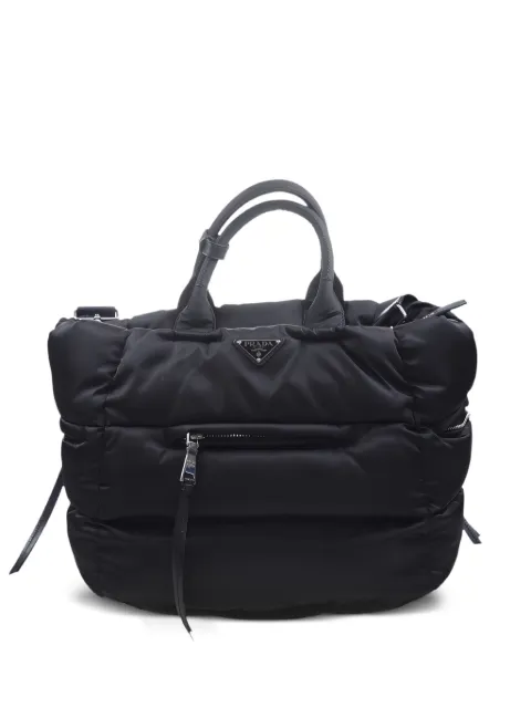 Prada bolsa de hombro capitonada