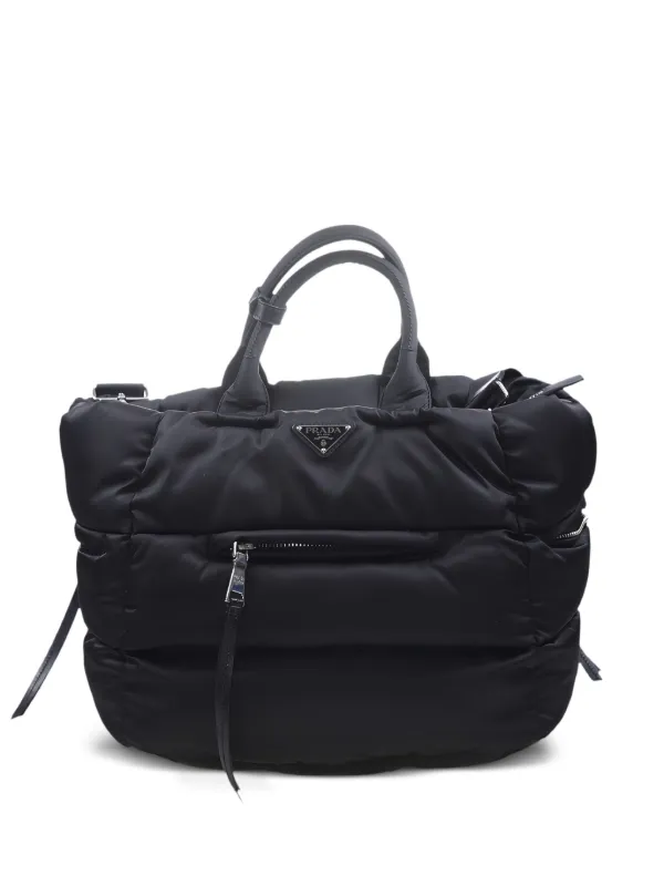 Prada キルティング ショルダーバッグ | ブラック | FARFETCH JP