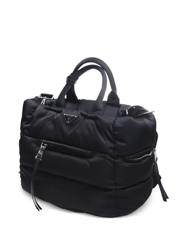 Prada キルティング ショルダーバッグ | ブラック | FARFETCH JP