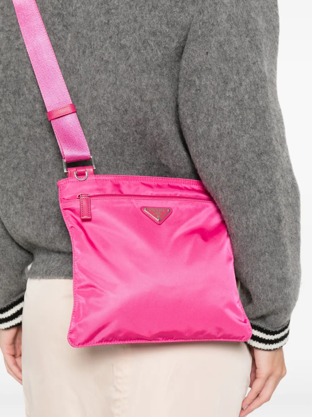 Prada adjustable-strap shoulder bag - Roze